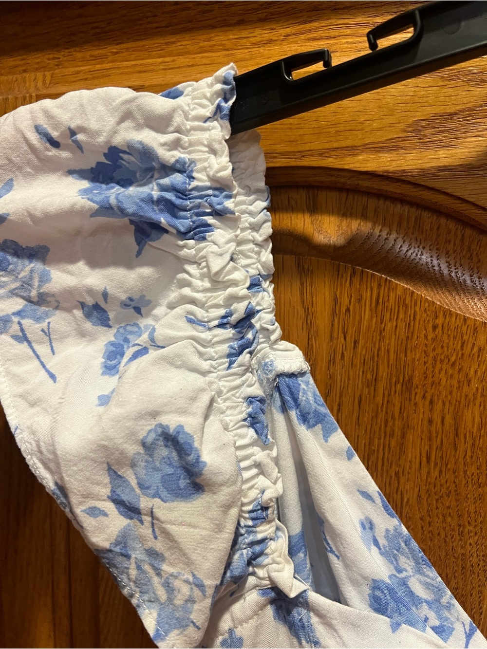 Hollister White Tube dress with Blue Floral Print - Picture 6 of 7